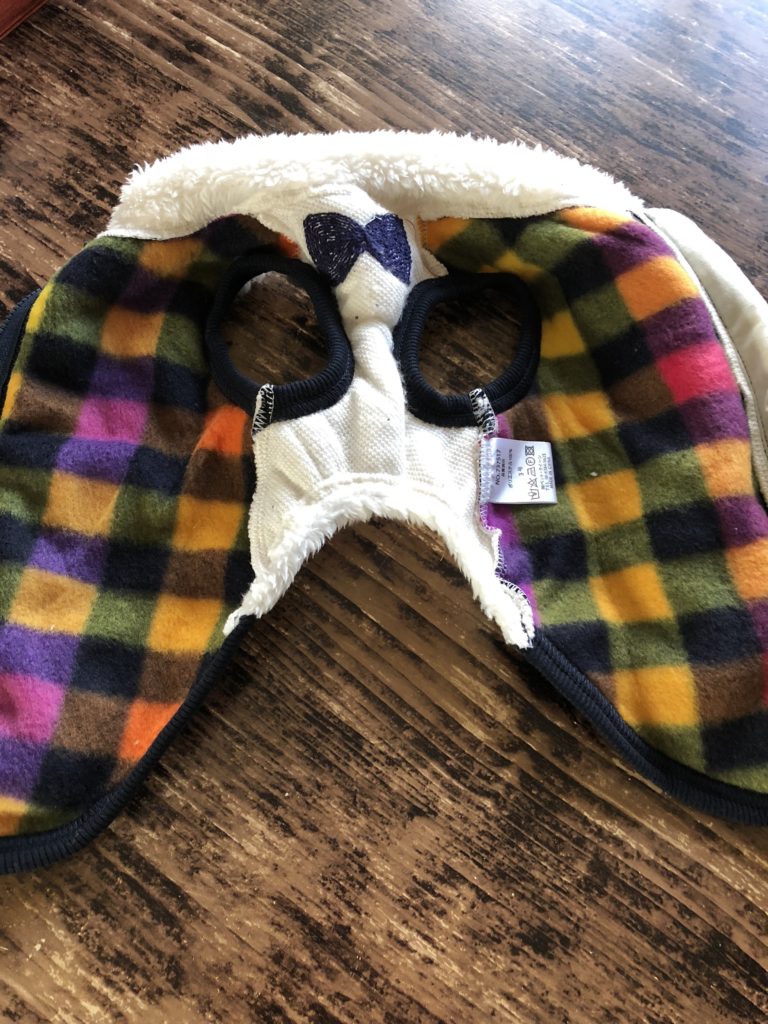 犬服 背中開き開いた画像