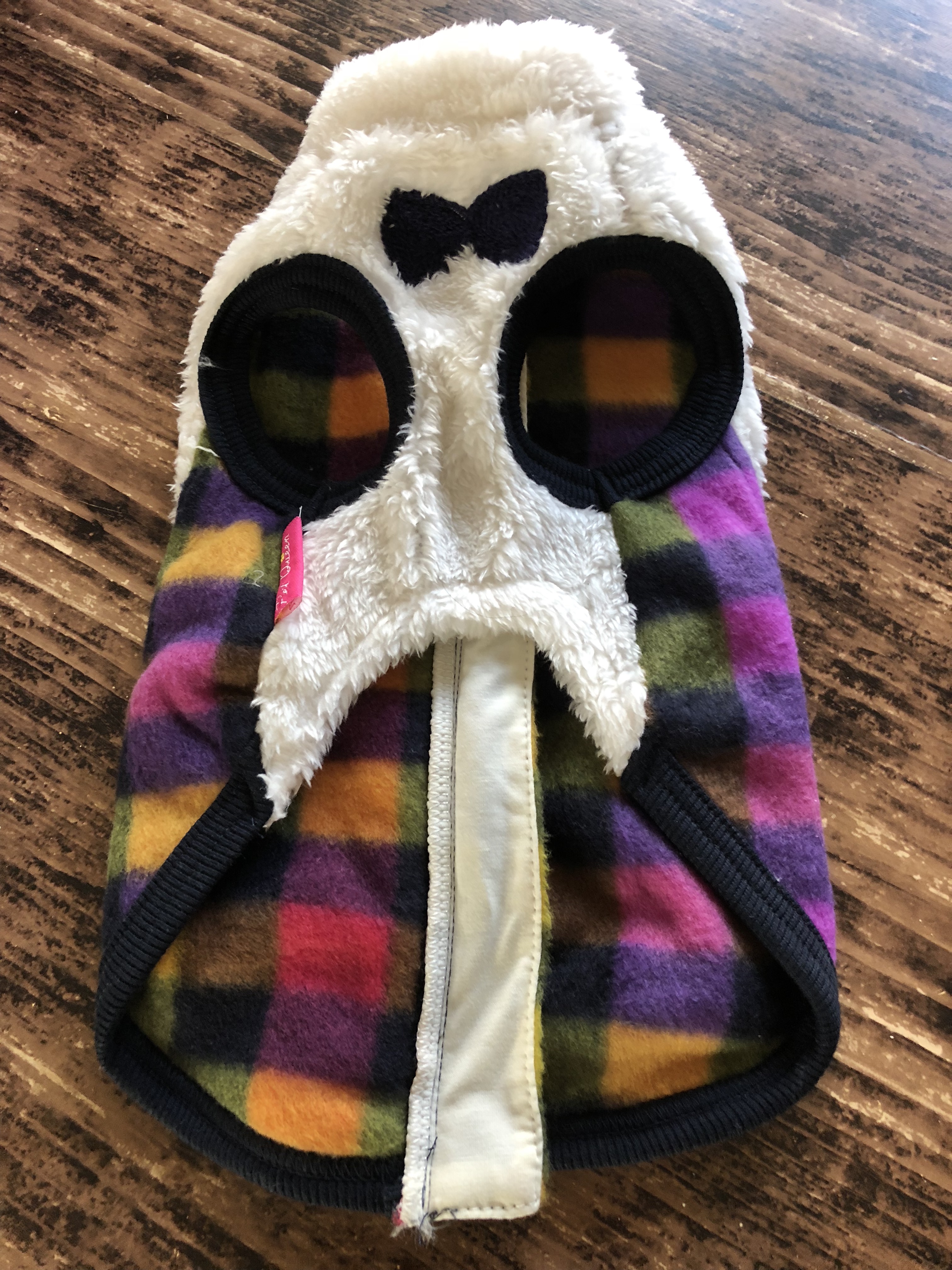 犬服 背中開き内側