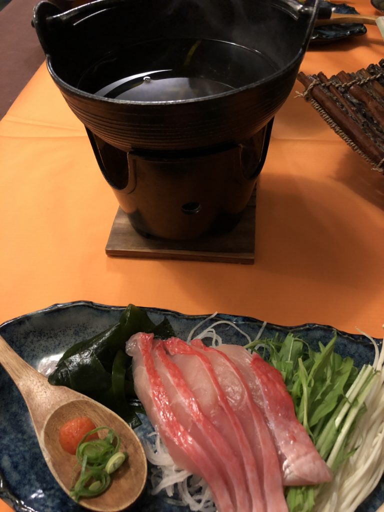 金目鯛のしゃぶしゃぶ