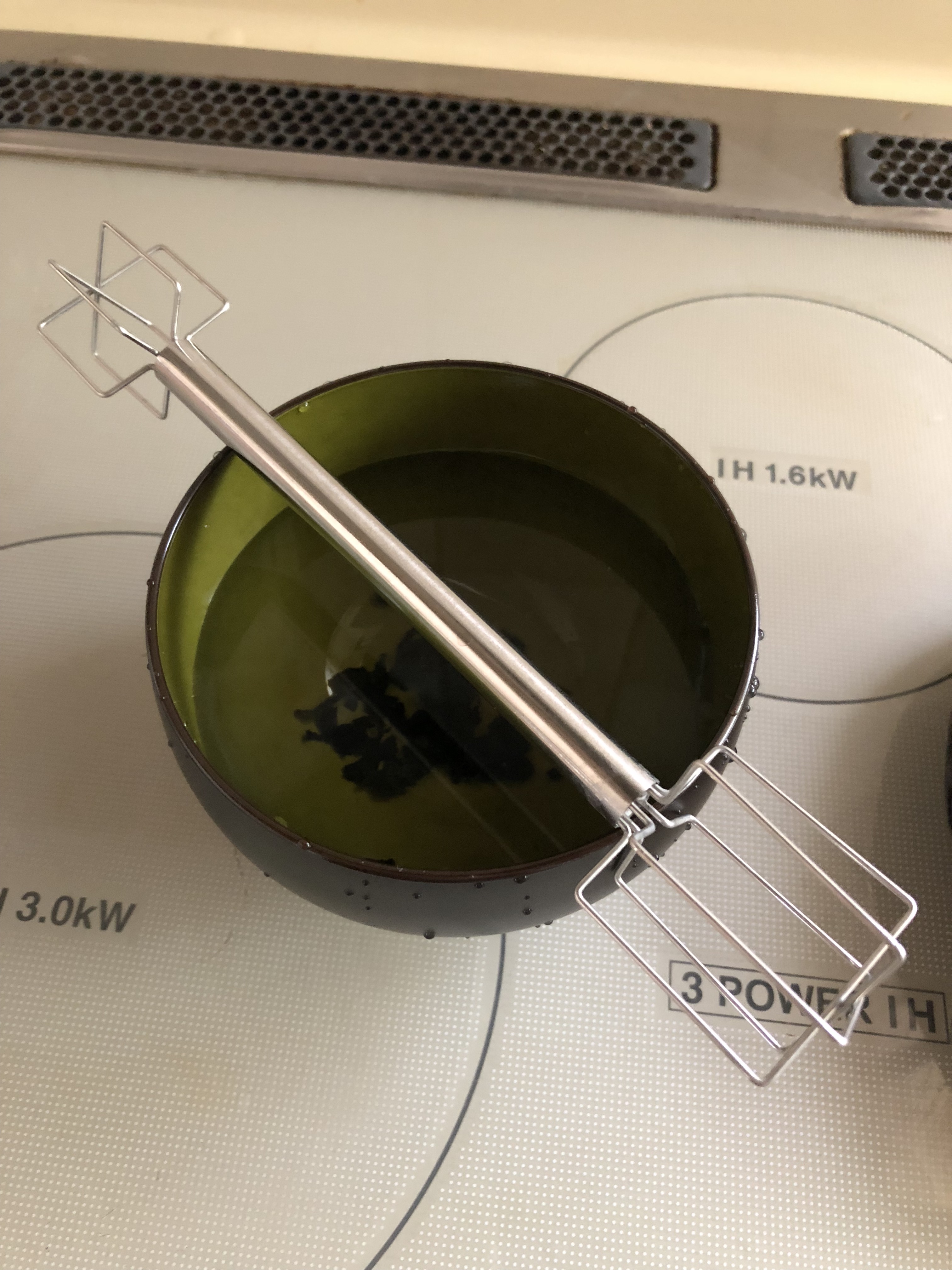 レンジで味噌汁