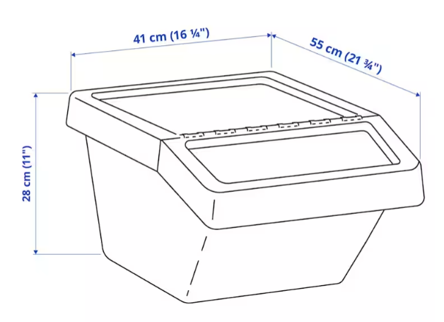 IKEA ソルテーラのサイズ