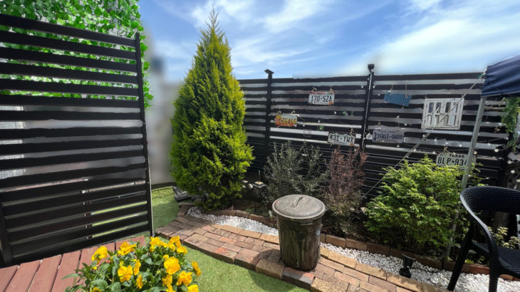 庭のフェンスをDIY