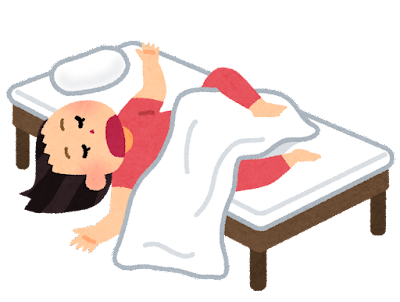 布団が落ちる